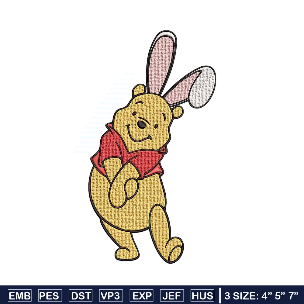 Winnie The Pooh Embroidery design, Winnie The Pooh Embroidery, Embroidery File, cartoon design, Digital download..jpg