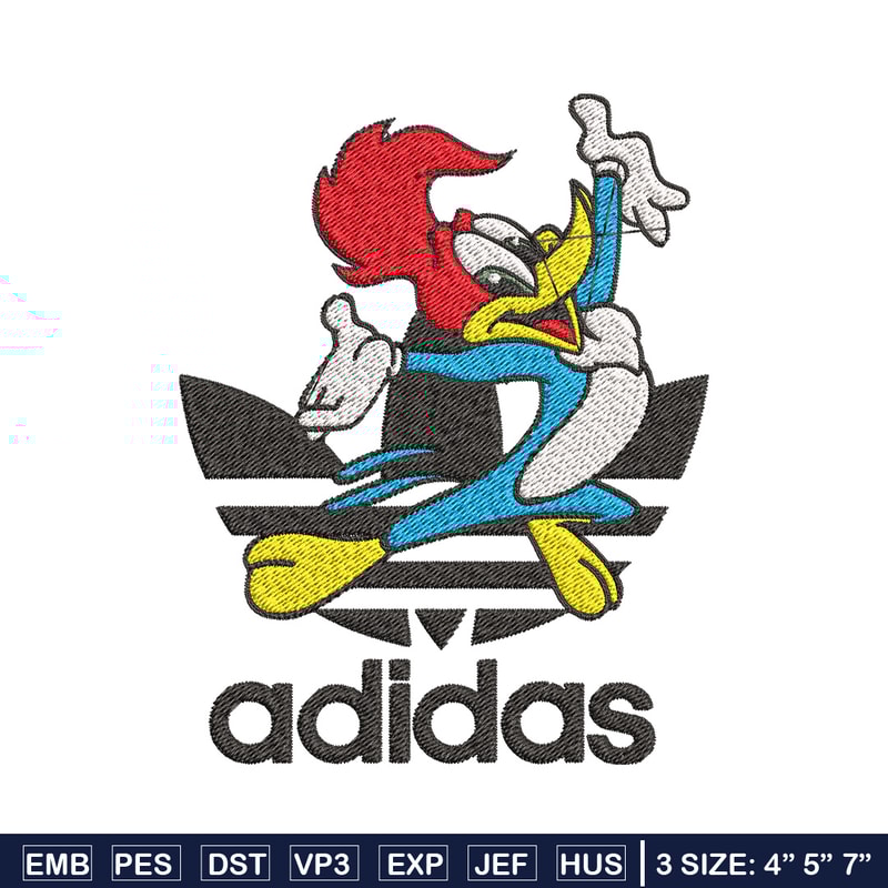 Woody cartoon Embroidery Design, Adidas Embroidery, Embroidery File, Brand Embroidery, Logo shirt, Digital download.jpg