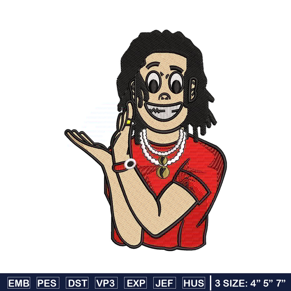 Yike man embroidery design, Yike man embroidery, logo design, Logo shirt, embroidery file, Digital download.jpg