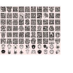 80 groovy svg, bundle, boho svg, hippie svg, aesthetic svg, inspirational svg, motivational svg, trendy svg, retro svg,