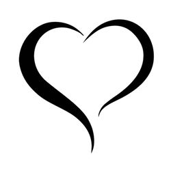 open heart 10 instant downloads in black & white 2-svg, 2-png, 2-eps, 2-dxf, 2-jpg digital download