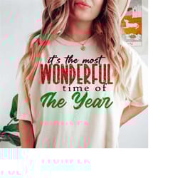 it's most wonderful time of the year png, christmas png, retro christmas png, merry christmas png, xmas vibes, christmas