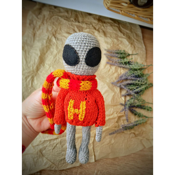 Alien gray doll in Harry Potter dress 2.jpg