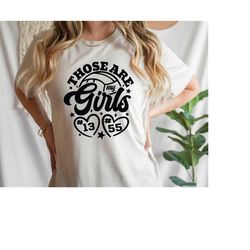 personalized volleyball tee, those are my girls, proud parents, personalized numbers, game day shirt, volleyball season,