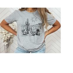 desert cactus plants shirt, wanderlust shirt, wanderlust desert tee, adventure shirt, cactus shirt, cactus scene shirt,