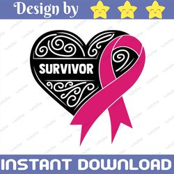 breast cancer survivor svg, breast cancer awareness svg, survivor svg, breast svg, pink ribbon svg, cancer svg, cancer a