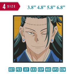 suguru face / anime design / anime embroidery pattern/ design pes dst vp3  format