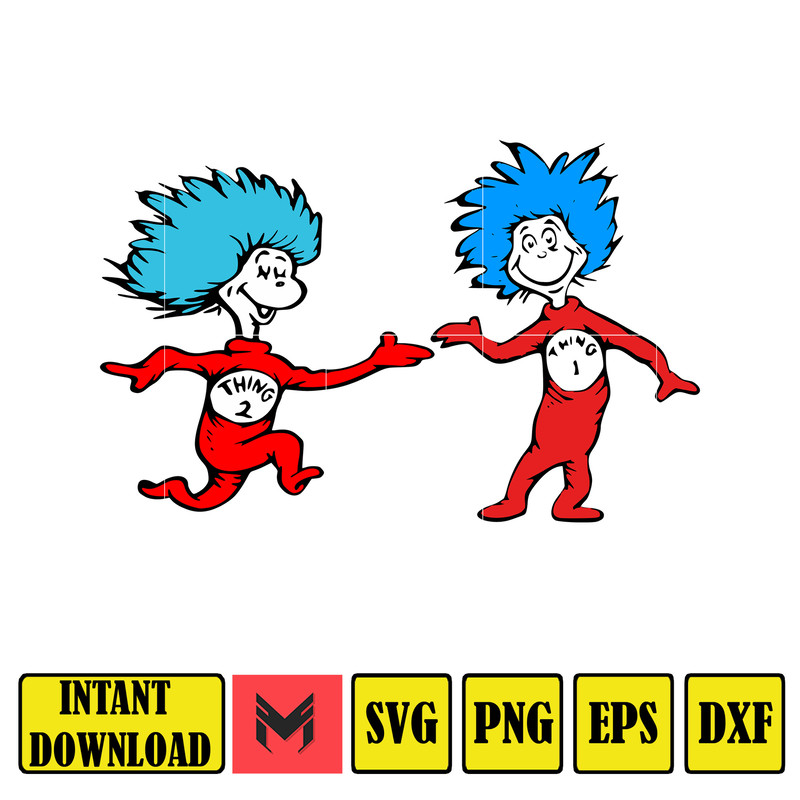 Dr Seuss Svg Layered Item, Dr. Seuss Quotes Cat In The Hat Svg Clipart, Cricut, Digital Vector Cut File, Cat And The Hat (51).jpg