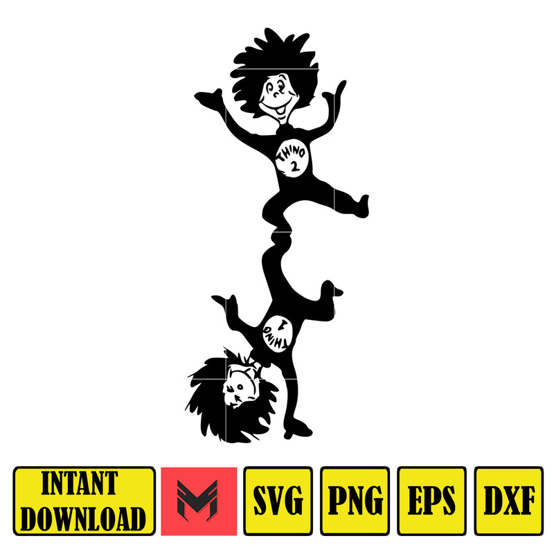 Dr Seuss Svg Layered Item, Dr. Seuss Quotes Cat In The Hat Svg Clipart, Cricut, Digital Vector Cut File, Cat And The Hat (52).jpg