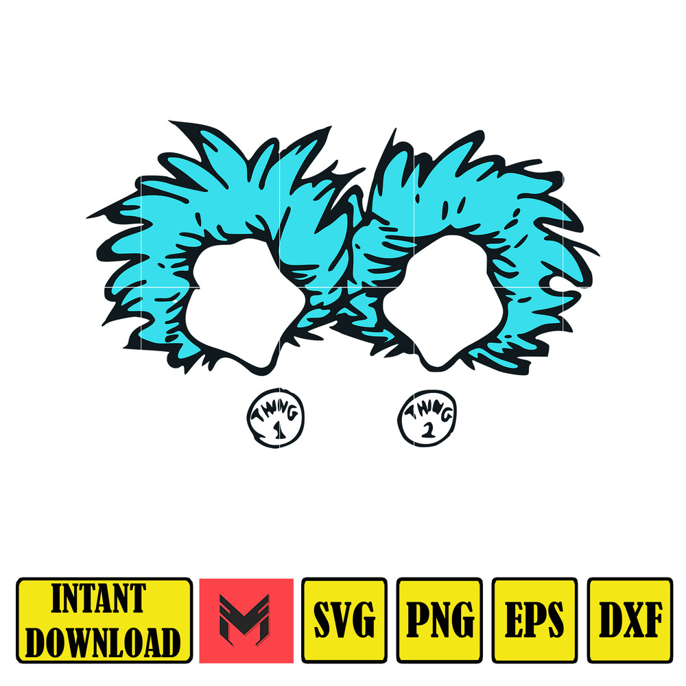 Dr Seuss Svg Layered Item, Dr. Seuss Quotes Cat In The Hat Svg Clipart, Cricut, Digital Vector Cut File, Cat And The Hat (53).jpg