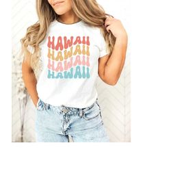 hawaii shirt home state tee comfort colors women's tshirts oversized t-shirt beach t shirt summer tee honolulu tee hibis