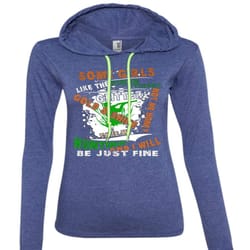 gold and shine take me hunting t shirt, i will be just fine t shirt (anvil ladies ringspun hooded)