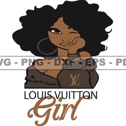 louis vuitton girl svg, fashion brand logo 204