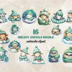 16 dreamy animals bundle, christian christmas svg, christmas design, christmas shirt, christmas 25