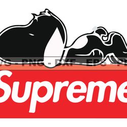 supreme snoopy dog svg, fashion brand logo 237
