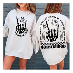 motherhood some day i rock it svg-png, retro motherhood sublimation design, trendy front and back design, funny motherho