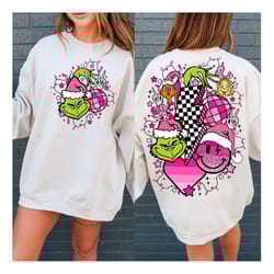 retro pink grincmas png, retro christmas png, christmas png, merry christmas png, christmas vibes png, xmas vibes, chris