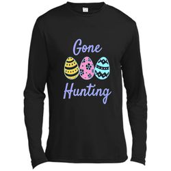 gone hunting easter egg premium t-shirt long sleeve moisture absorbing shirt
