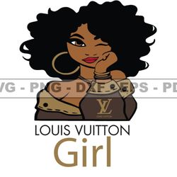 louis vuitton girl svg, fashion brand logo 221