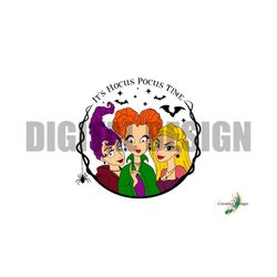 it's hocus pocus time svg design halloween spooky season fall vibes witch design amuck