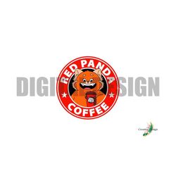 red panda coffee design svg png cold cup logo tumbler design