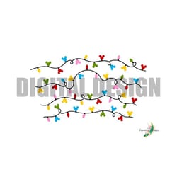 magical ears christmas holiday lights full 24oz tumbler wrap design with hole cup design