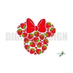 strawberry mouse design svg png t-shirt cup tumbler hoodie cricut silhouette
