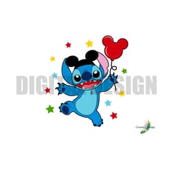 balloon alien blue magical ears cartoon themed svg cricut silhouette design file