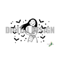 sally full 240z tumbler wrap with hole starbucks christmas nightmare holiday cricut silhouette skeleton