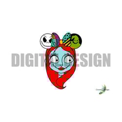 sally halloween spooky digital design svg png cricut silhouette movie themed cartoon design skeleton