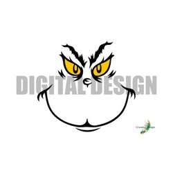 grinchmas face svg png christmas holiday monster stealing christmas design cricut silhouette