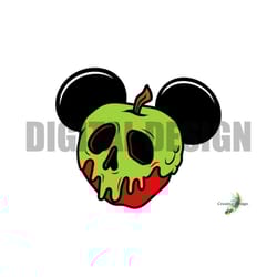 poison apple mouse ears design halloween spooky movie themed