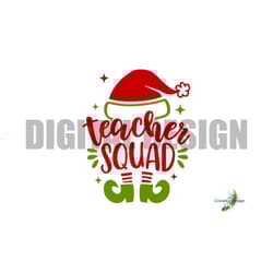 teacher squad christmas season design gift classroom t-shirt design education festive