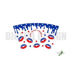 america starbucks tumbler wrap svg png digital design file cricut silhouette
