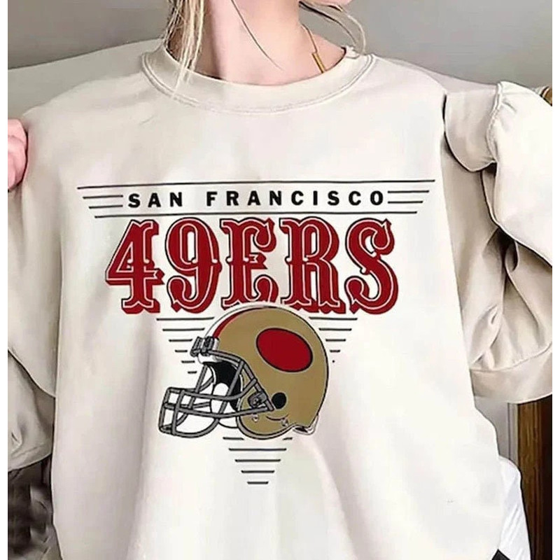 Vintage San Francisco Football Crewneck Sweatshirt T-Shirt, The Niners, San Francisco Sweatshirt 49er.jpg