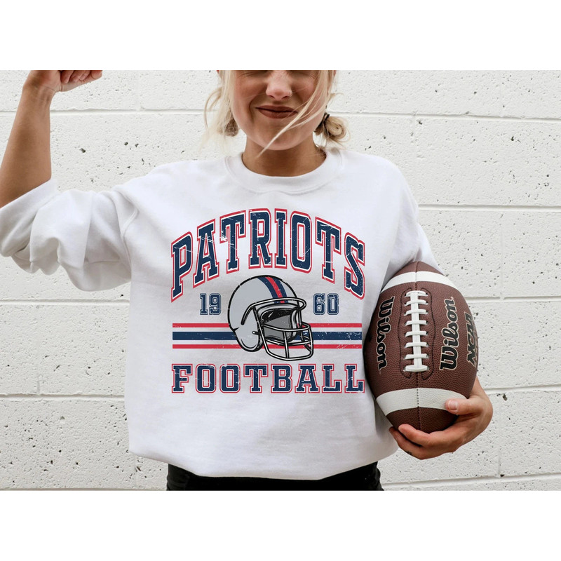 Vintage New England Patriots Sweatshirt, Vintage NFL Patriots Football Shirt, American Football Bootleg Gift.jpg