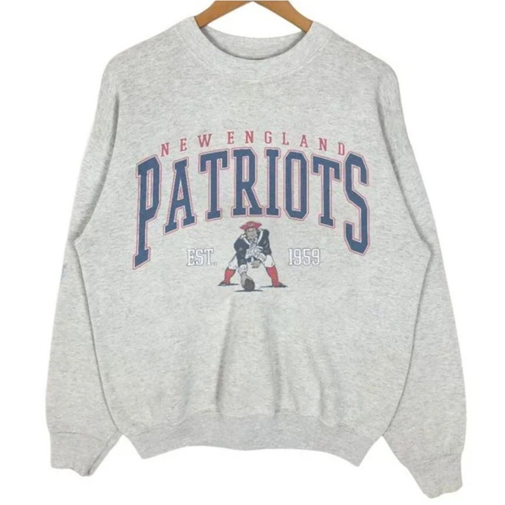 Vintage New England Patriots Sweatshirt, Vintage NFL Patriots Football Shirt, American Football Bootleg Gift-1.jpg