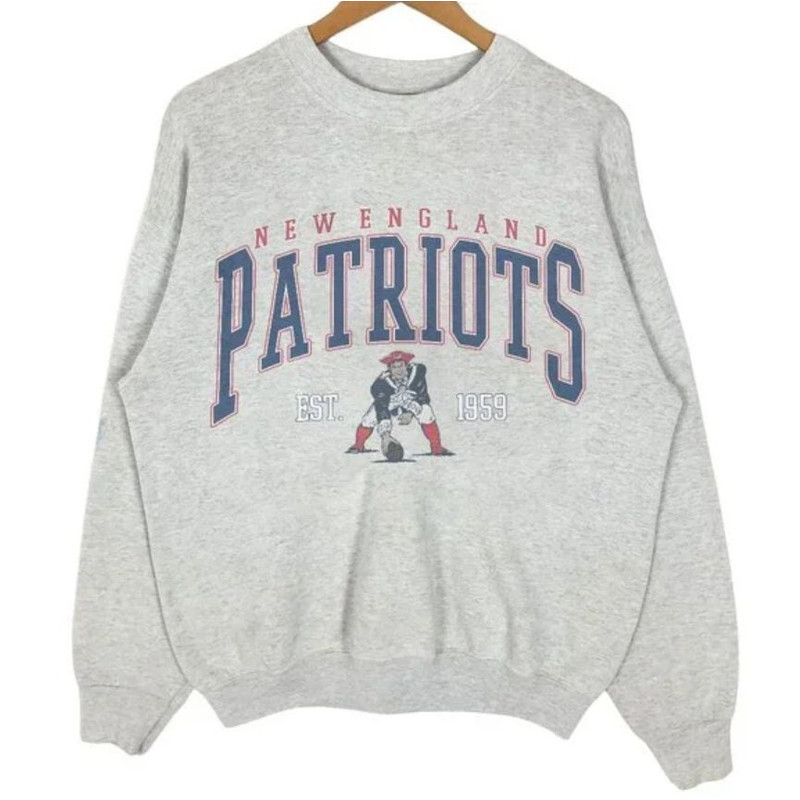 Vintage New England Patriots Sweatshirt, Vintage NFL Patriots Football Shirt, American Football Bootleg Gift-1.jpg