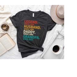 legend husband daddy papa customized t-shirt, personalized gifts for grandpa, gifts for grandpa, husband dad shirt, chri