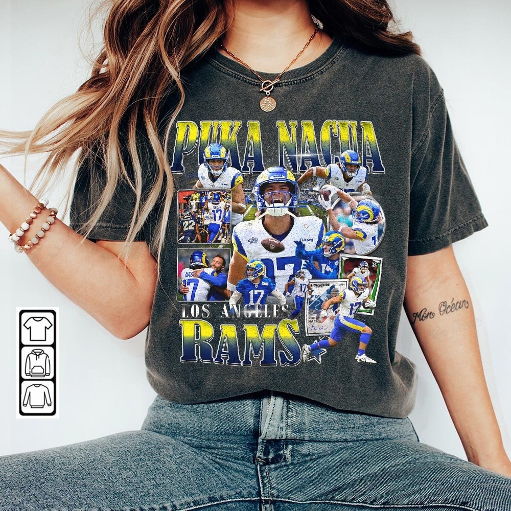 Puka Nacua Los Angeles Football Shirt, Rams Football Shirt Christmas Gift Unisex, Football 90s Vintage Fan Gift 2209TH.jpg
