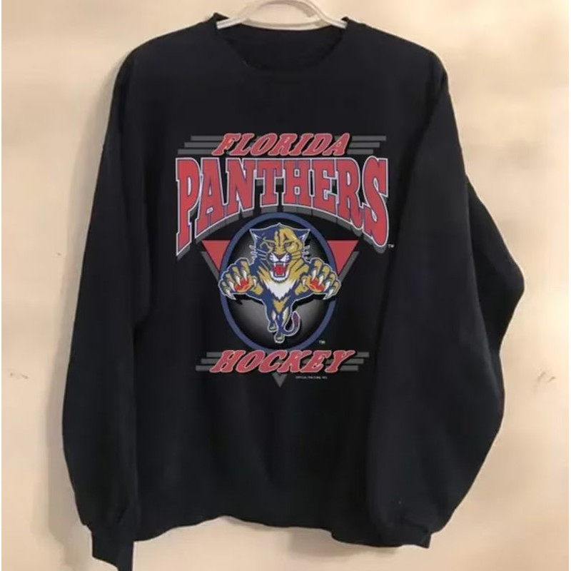 Vintage 90s Florida Hockey Crewneck Sweatshirt, Retro NHL Florida Ice Hockey T-Shirt, Hockey Fan Gifts, NHL Hockey Tee.jpg