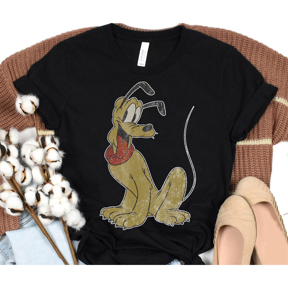 Pluto Dog Disney Cute Face Goofy Shirt, Disneyland Family Matching Shirt, Magic Kingdom Tee, WDW Epcot Theme Park Shirt.jpg