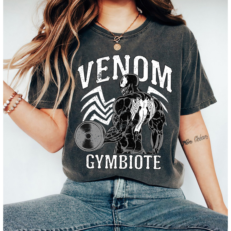 Marvel Venom Gymbiote Workout Cool Shirt, Disneyland Family Matching Shirt, Marvel Comic Shirt, WDW Epcot Theme Park Shirt.jpg