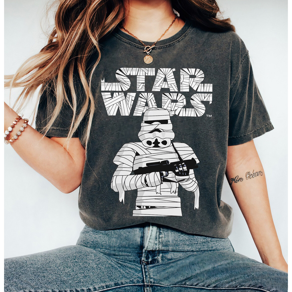 Star Wars Stormtrooper Mummy Halloween Costume T-Shirt Shirt, Mickey’s Not So Scary Party Gifts, Disney Trick or Treat Shirt.jpg