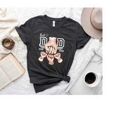 fist bump kids name shirt, personalized dad shirt, dad shirt with kids names, best dad ever shirt, dad shirt, fathers da