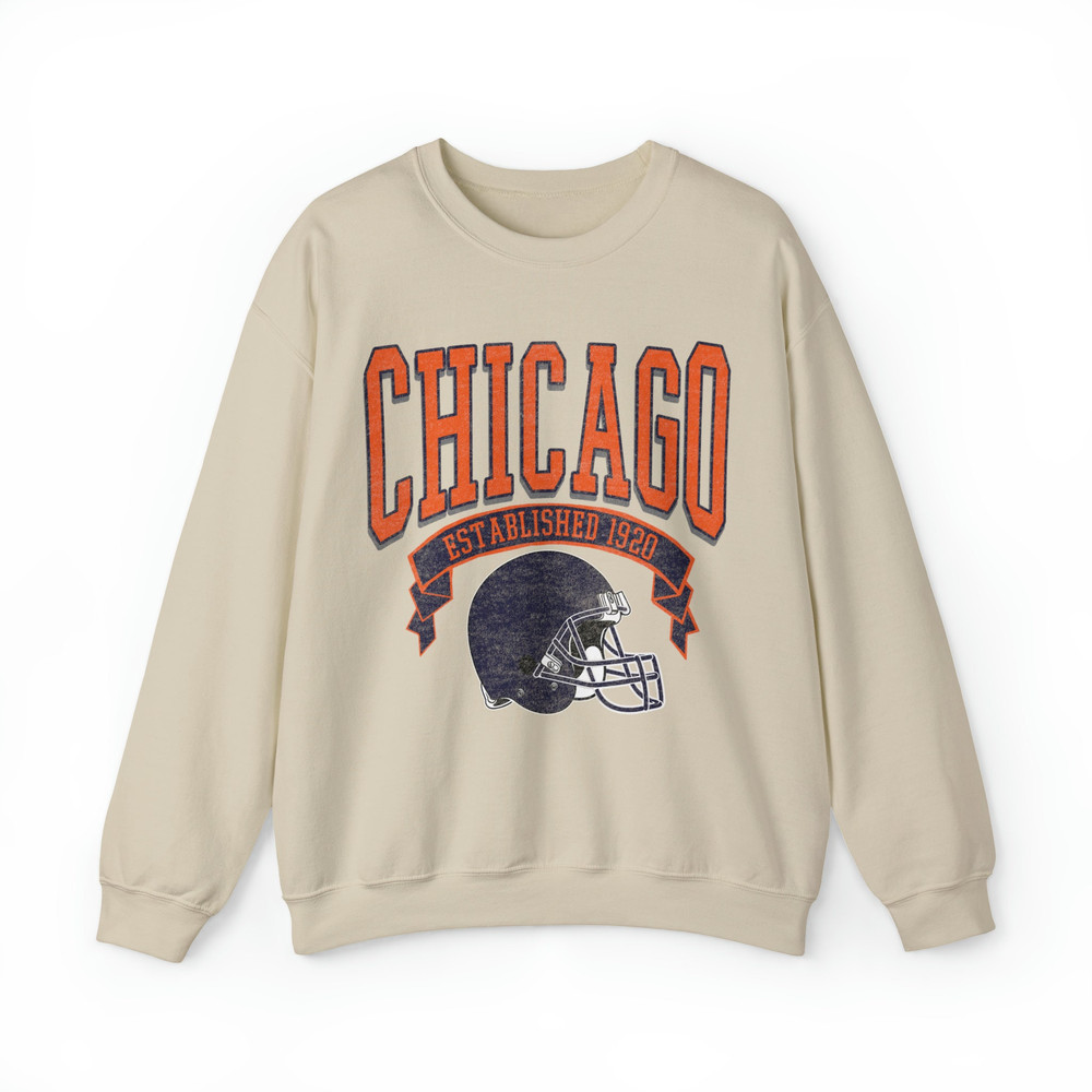 Vintage Chicago Football Sweatshirt, Chicago Crewneck, Chicago Football Sweatshirt, Chicago Sweatshirt Cute, Football Fan Shirt.jpg