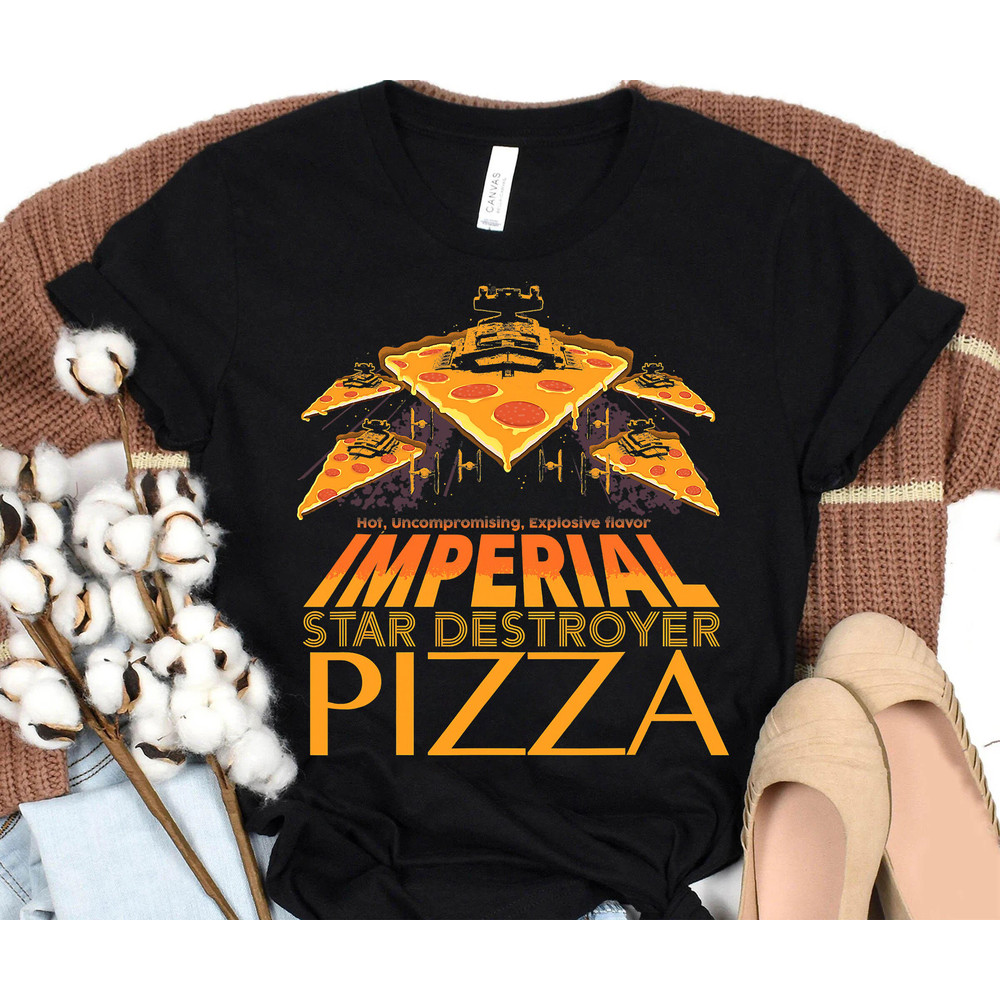 Star Wars Imperial Star Destroyer Pizza T-Shirt, Star Wars Celebration, Galaxy's Edge Tee, Disneyland WDW Family Matching Shirts.jpg