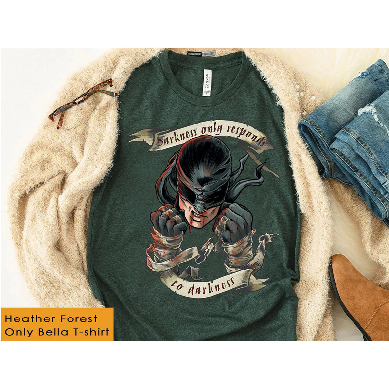 Marvel Daredevil Darkness Responds Graphic T-Shirt, Marvel Comic Book Shirt, Disneyland Family Matching Shirts, Walt Disney World.jpg