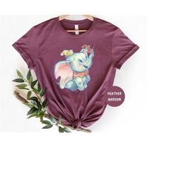 dumbo watercolor shirt, disneyland family disney shirt, disney dumbo 1941 shirt, dumbo baby elephant kids shirt, christm
