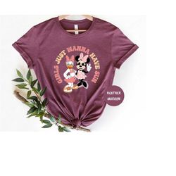 disney minnie daisy summer shirt, girls just wanna have sun, disney trip shirt, disney besties shirt, disneyworld shirt,